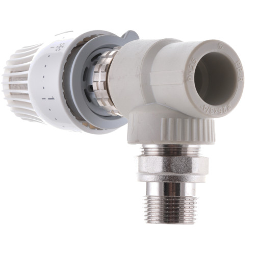 Кран термостатичний з кутовим термоголовкою 25x3/4 PPR Koer K0154.PRO (KP0196)