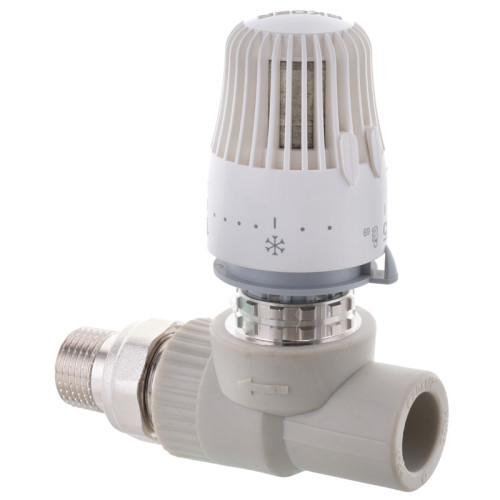 Кран термостатичний з термоголовкою прямої PPR 20x1/2 Koer K0155.PRO (KP0198)
