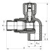 Кран радиаторный 20x1/2 угловой PPR Koer K0157.PRO (KP0201)
