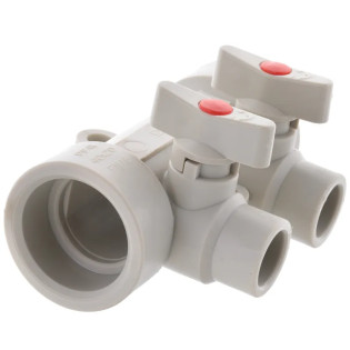 Колектор теплої підлоги 2 контури (40x20) PPR Koer K0169.PRO (KP0219)