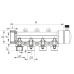 Колектор теплої підлоги 4 контури (40x20) PPR Koer K0171.PRO (KP0221)