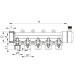 Колектор теплої підлоги 5 контурів (40x20) PPR Koer K0172.PRO (KP0222)