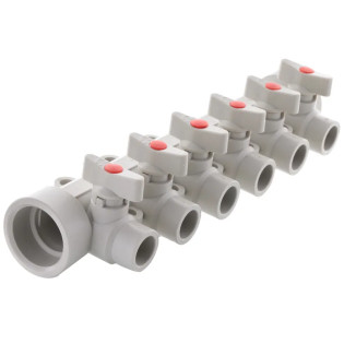 Колектор теплої підлоги 6 контурів (40x20) PPR Koer K0173.PRO (KP0223)