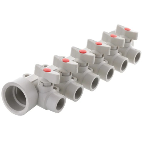 Колектор теплої підлоги 6 контурів (40x20) PPR Koer K0173.PRO (KP0223)