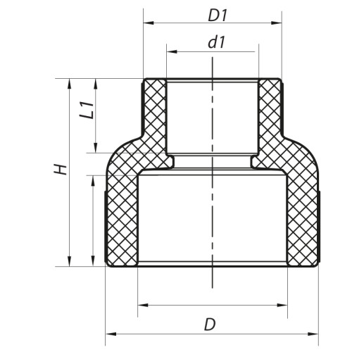 Муфта редукційна ВР 75x40 PPR Koer K0208.PRO (KP2573)