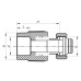 Муфта с евроконусом и накидной гайкой 20x3/4 PPR Koer K0240.PRO (KP2606)