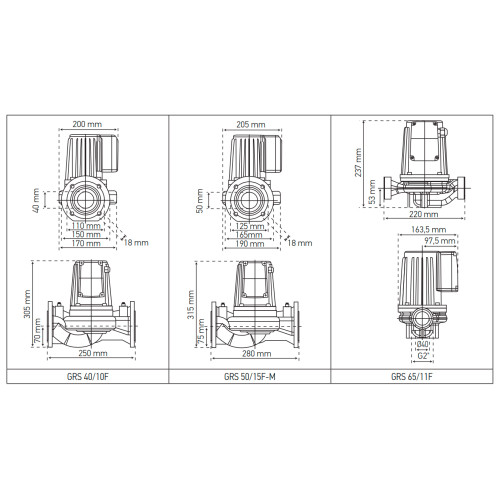 Насос циркуляційний фланц. Koer GRS 50/15F-M (KP2770)
