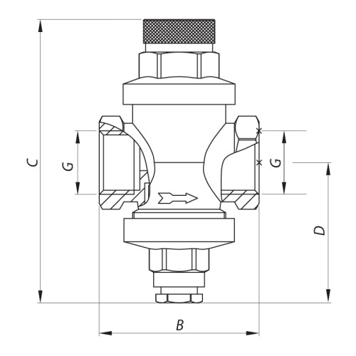 Редуктор тиску Koer KR.1252 3/4” (KR2664)
