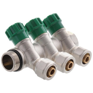 Колектор вентильний з фітингом Koer KR.1123-3 3/4”x3 ways (KR2830)
