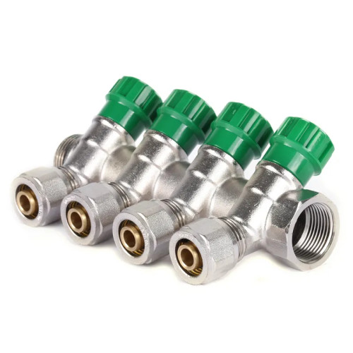Колектор вентильний з фітингом Koer KR.1123-4 3/4”x4 ways (KR2831)