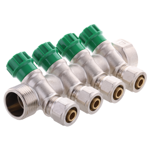 Колектор вентильний з фітингом Koer KR.1124-4 1”x4 ways (KR2834)