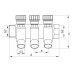 Колектор вентильний з фітингом Koer KR.1124-4 1”x4 ways (KR2834)