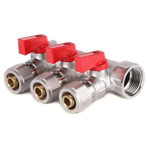 Колектор теплої підлоги 3 контури Koer KR.1125-3 3/4”x3 ways (KR2836)