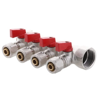 Колектор теплої підлоги Koer KR.1126-4 1”x4 ways (KR2840)