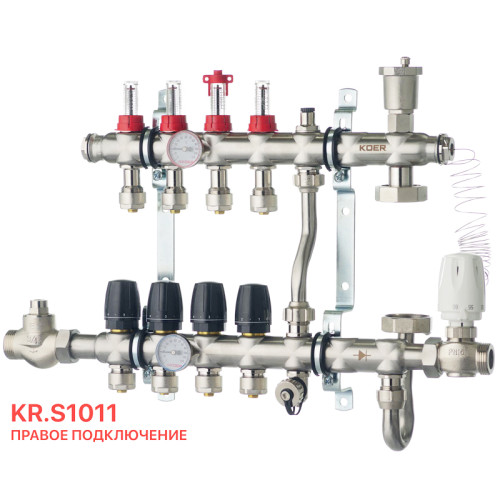 Колектор із вбудованим змішують. вузлом Koer KR.S1011-4 1