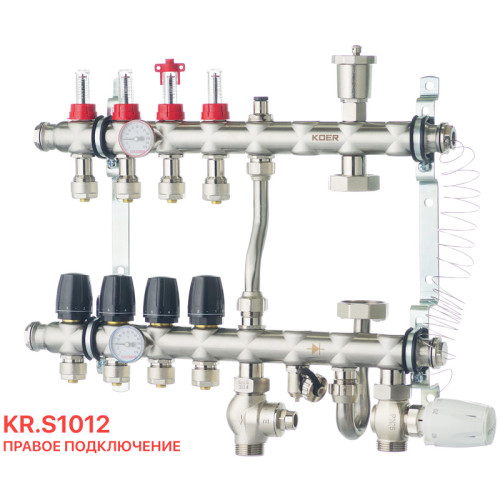 Колектор із вбудованим змішують. вузлом Koer KR.S1012-4 1