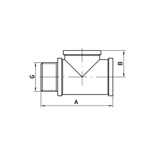 Трійник Koer KF.T06FMF.WN 1/2'' ВНВ (без нікелю) (KR3029)