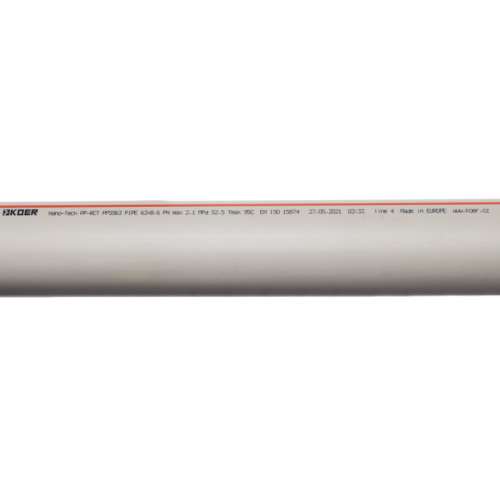 Труба PN16 Koer PPR 63x8,6 (KR3078)