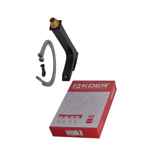 Смеситель для умывальника высокий KOER KB-11007-05 (Цвет черный) (KR3441)