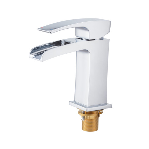 Змішувач для умивальника водоспад KOER KB-14007-01 (Колір хром) (KR3446)