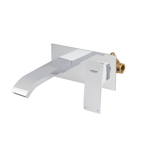 Змішувач для умивальника вбудований KOER KB-16007-01 (Колір хром) (KR3450)