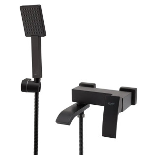Змішувач для ванни з коротким зливом KOER KB-41007-05 (Колір чорний) (KR3455)