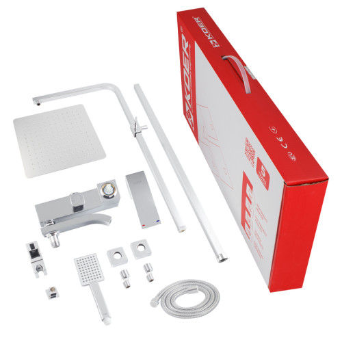 Душова колона із змішувачем KOER KB-56007-01, 3 функції (Колір хром) (KR3460)