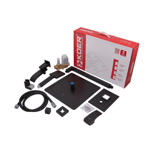Душова система вбудована KOER KB-66007-05, 3 функції (Колір чорний) (KR3465)