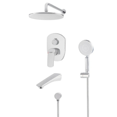 Душова система вбудована KOER KB-64008-01, 3 функції (Колір хром) (KR3476)