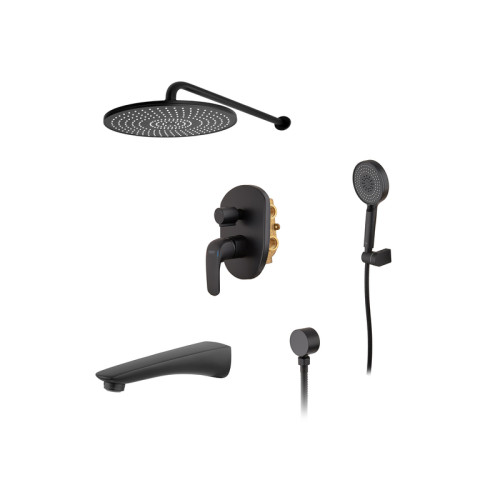 Душова система вбудована KOER KB-64008-05, 3 функції (Колір чорний) (KR3477)