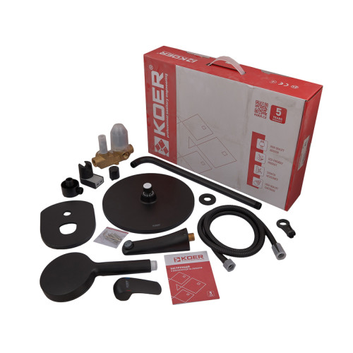 Душова система вбудована KOER KB-64008-05, 3 функції (Колір чорний) (KR3477)