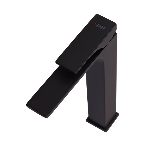 Смеситель для умывальника высокий KOER KB-11010-05 (Цвет черный) (KR3483)