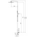 Душова колона із змішувачем KOER KB-56010-01, 3 функції (Колір хром) (KR3494)