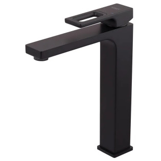 Смеситель для умывальника высокий KOER KB-11009-05 (Цвет черный) (KR3501)