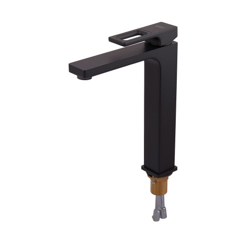 Змішувач для умивальника високий KOER KB-11009-05 (Колір чорний) (KR3501)