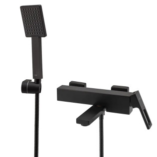 Змішувач для ванни з коротким зливом KOER KB-41009-05 (Колір чорний) (KR3503)