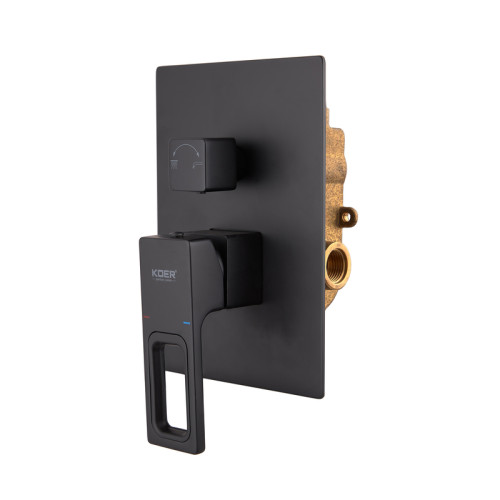 Душевая система встроенная KOER KB-66009-05, 3 функции (Цвет черный) (KR3509)