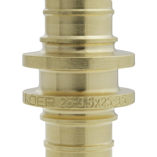 Муфта сполучна рівнопрохідна Koer KA.С25 - 25(3.5mm) x 25(3.5mm) (KR4857)