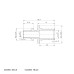 Муфта сполучна перехідна Koer KA.С16-25 - 16(2.2mm) x 25(3.5mm) (KR4859)