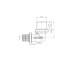 Кутник перехідний з НР Koer KA.L06M-16 - 16(2.2mm) x 1/2