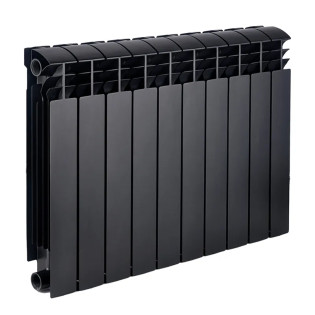 Радіатор секційний KOER 100 Bimetal-500 ULTRA BLACK (KR5132) / Ціна за 1 секцію