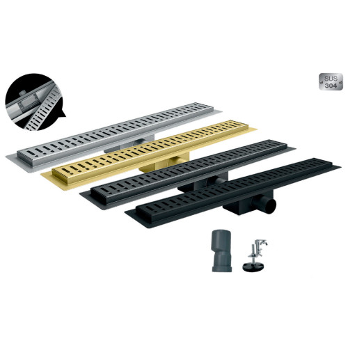 Душовий трап із нержавіючої сталі SUS304 Koer FD35-70x900-Graphite (KR5144)