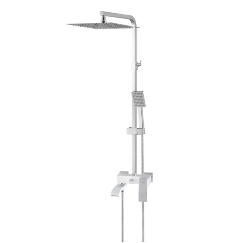 Душова колона із змішувачем KOER KB-56007-04, 3 функції (Колір хром+білий) (KR5159)