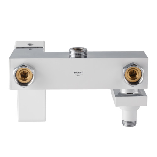 Душова колона із змішувачем KOER KB-56007-04, 3 функції (Колір хром+білий) (KR5159)