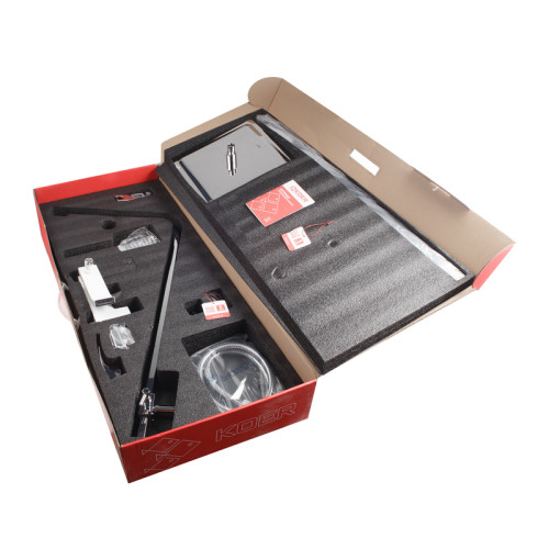 Душова колона із змішувачем KOER KB-56007-04, 3 функції (Колір хром+білий) (KR5159)
