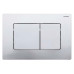 Панель змиву Koer KT-0602-01 240x160x10mm пластикова, квадратна кнопка (колір хром) (KR5178)