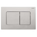 Панель змиву Koer KT-0602-02 240x160x10mm з нержавіючої сталі, квадратна кнопка SUS304 (KR5179)