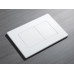 Панель змиву KOER KT-0602-03 240x160x10mm пластикова, кнопка квадратна (колір білий) (KR5180)