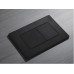 Панель змиву Koer KT-0602-05 240x160x10mm пластикова, квадратна кнопка (колір чорний матовий) (KR5181)