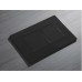Панель змиву Koer KT-0602-16 240x160x10mm пластикова, кнопка квадратна (колір чорний глянсовий) (KR5182)